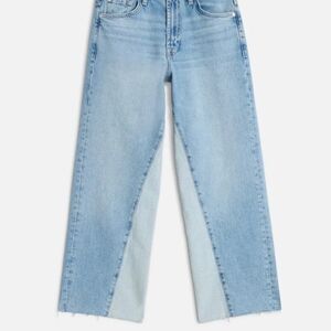 7 for all Mankind Stovepipe straight ankle paneled Color Seabreeze